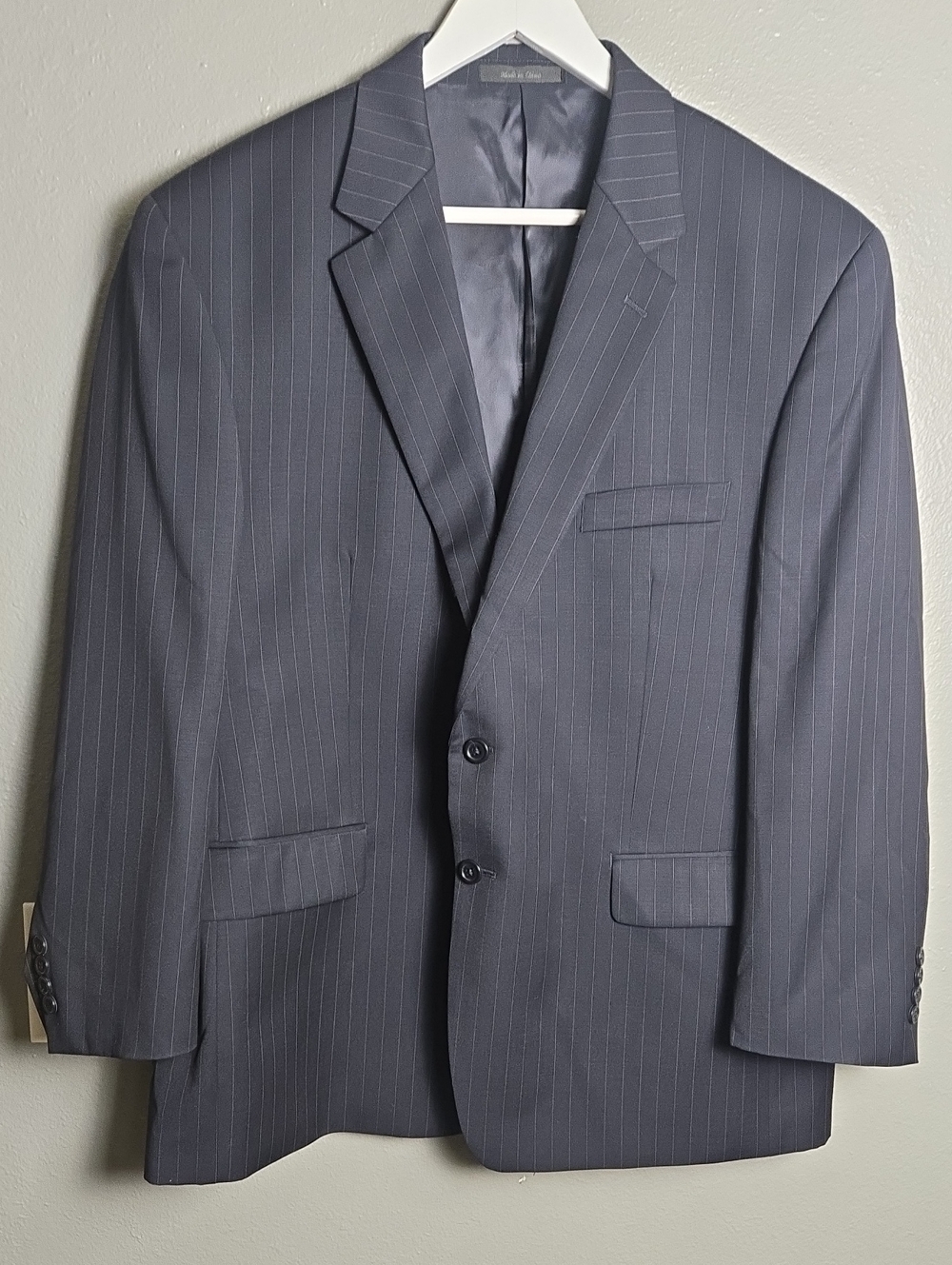 Lauren Ralph Lauren Dark Grey 100% Wool Suit Blazer Size 46S